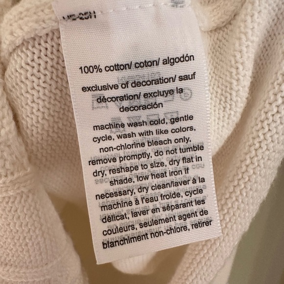 Tommy Hilfiger Women's White Cable Knit Cardigan - Picture 4 of 6